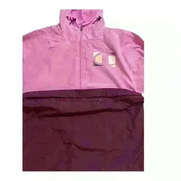 Champion Jacket Womens Packable Windbreaker Size S Pink Outdoor Training Gym NWT - Picture 8 of 13